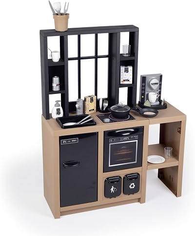Smoby Kitchen Loft Urban Style with 32 Accessories for Little Chefs