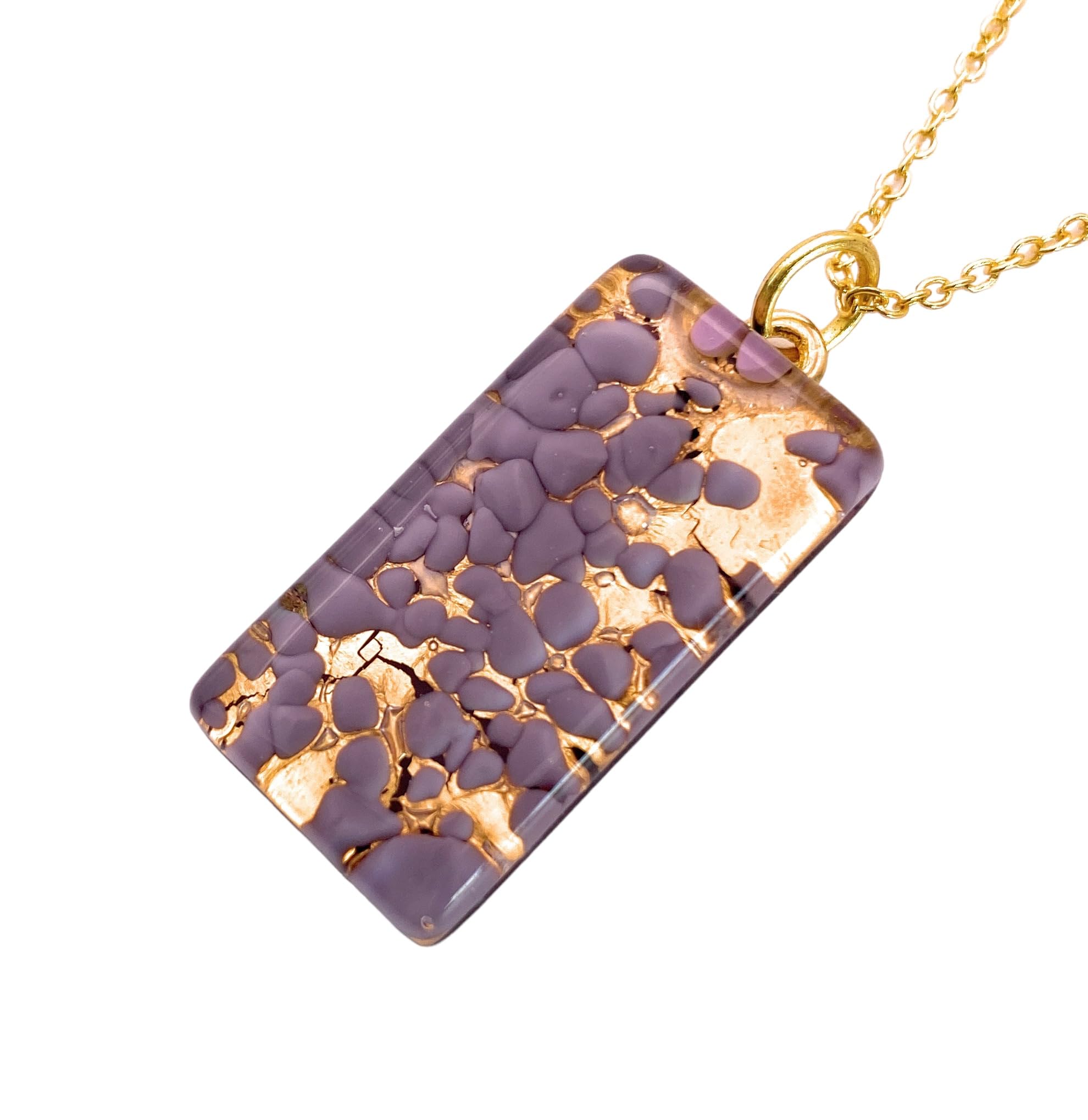 Glass Pendant, Murano Glass Pendant, Murano Glass Jewellery, Venice Italy, Venetian Glass, Handmade Glass Pendant, Gold Leaf Pendant, 3cm x 1.5cm (Lisa)