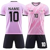 LAIFU Personalized Soccer Jersey set for Kids Adults Custom Soccer Shirt Short with Name Number Team Logo