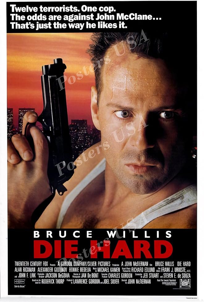 Posters USA - Die Hard Original Movie Poster GLOSSY FINISH - MOV050 (16