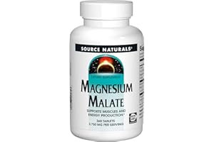 Source Naturals Magnesium Malate 3750 mg per Serving - For Energy Production - 360 Tablets