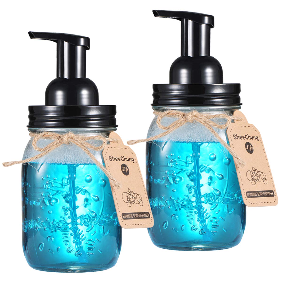 Mason Jar Foaming Soap Dispenser Premium Rustproof 304 Stainless