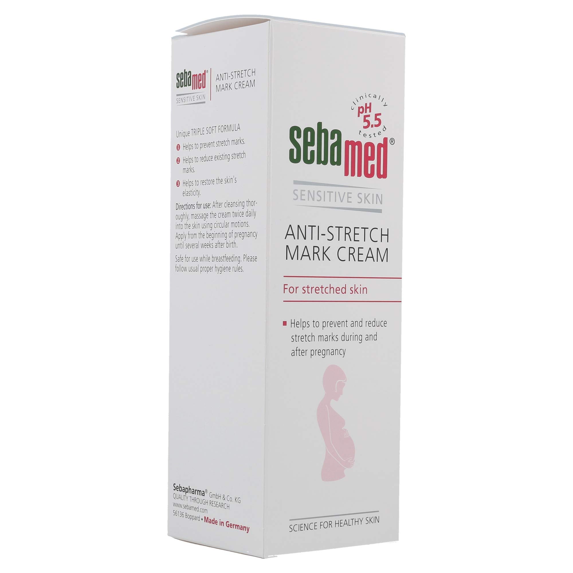 Sebamed Anti-Stretch Mark Cream Stretch Mark Cream - for Pregnancy Stretch Mark & Prevention Oil - Stretch Mark Removal Cream for Pregnant Women, Mothers - Safe for All Ages & Skin Types