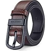 MACBORO Tsa Approved Non Metal Nickel Free Hypoallergenic Plastic Belt Buckle Airport Security Belt 1.38"