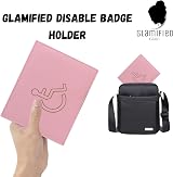 Glamified Soft PU Leather Disabled Badge Wallet Blue Pink view 4