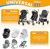 Orzbow Universal Mosquito Net for Pram with UPF 50 Sun Shade Grey view 7