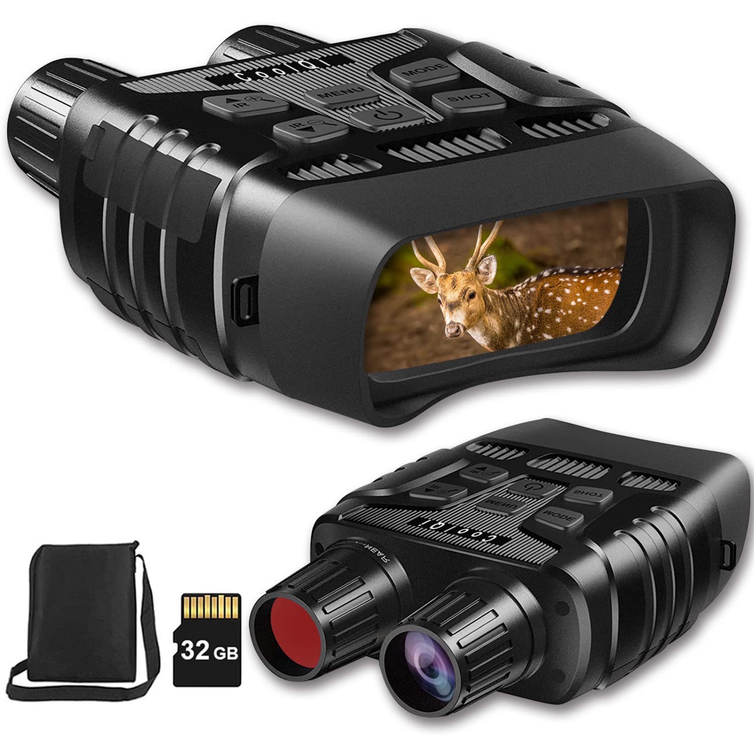 Night Vision Binoculars Night Vision Goggles Digital Infrared Goggles Night Vision for Adults Hunting Binoculars day and night Night Vision Scope for Hunting,Spotting,Surveillance with 32G Card