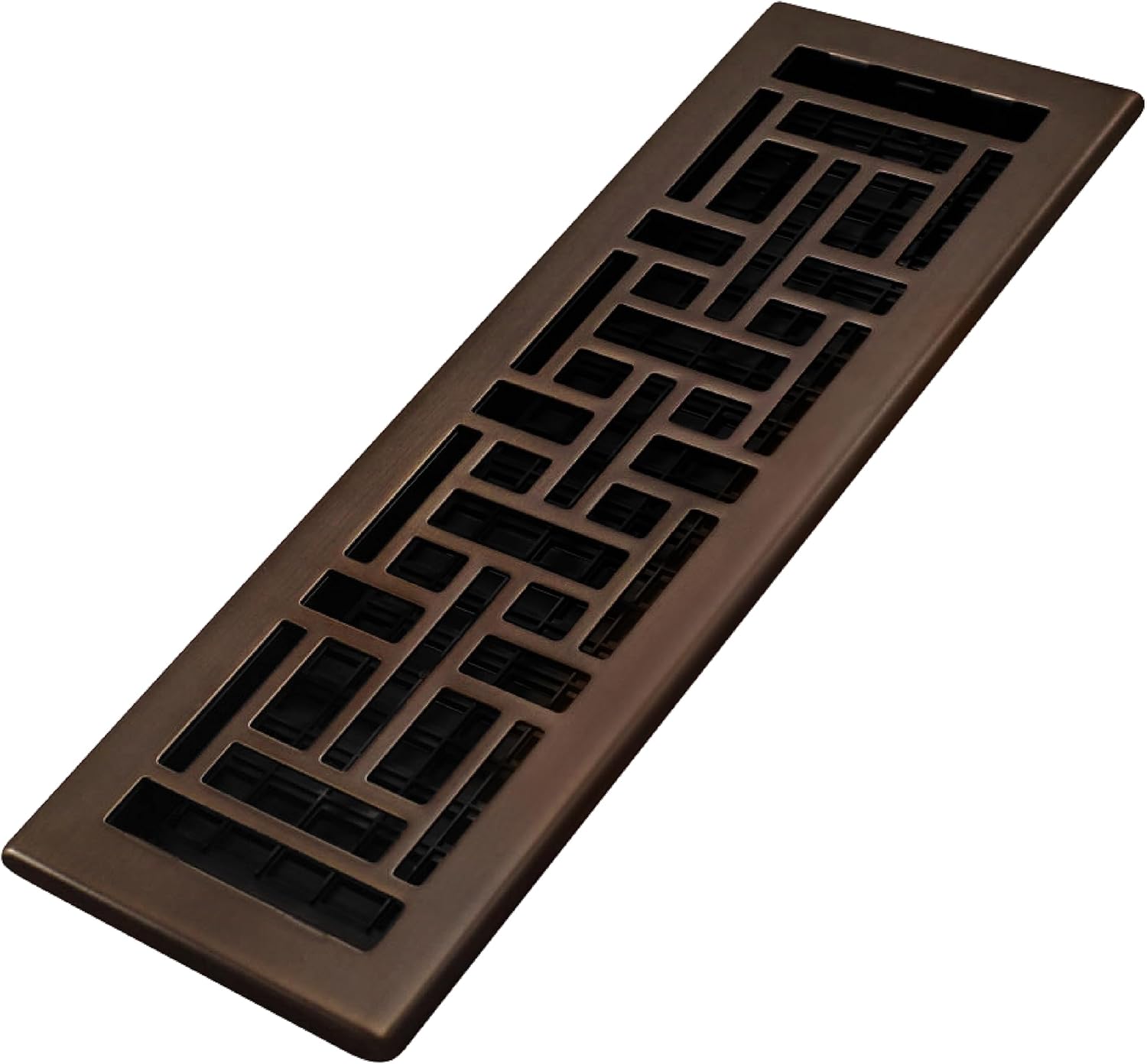 Registers, Grilles & Vents - Decor Grates AJH414-RB Oriental Floor Register, 4x14 Inches, Rubbed Bronze Finish