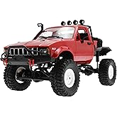YIKESHU RC Crawler, RC Truck Remote Control Rock Crawler Off-Road Racing Vehicles 1:16 2.4G 2CH 4WD Offroad Semi Trucks All Terrain Car RTR Hobby RC Pickup for Adults