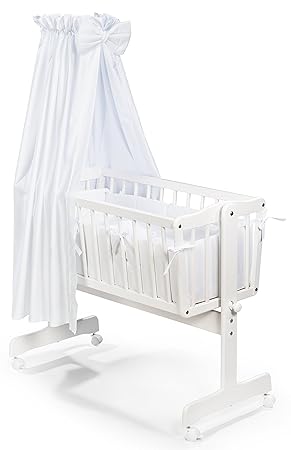 KOKO- 4-teilige textile Ausstattung geeeignet für Pendelwiege | weiss