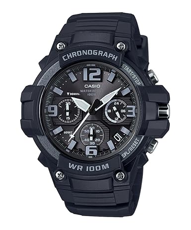 Attivo Steel Analog Black Dial Mens Watch - 20980LMGI