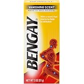 Vanishing Scent Bengay Relief Gel, Non-Greasy Topical Reliever with Cooling Menthol, 2 oz