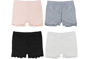 FREENFOND Girls Shorts Under Dress Dance Bike Shorts for Playground Gym Sports, NOT Transparent