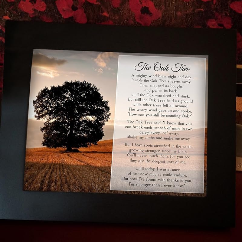 Oak Tree Poem PRINT ONLY Handmade