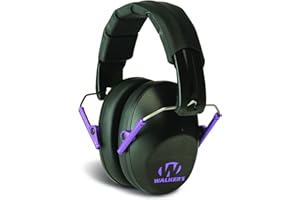 Walker's Unisex Adult's Lightweight Foldable Hearing Protection 22 dB Noise Reduction Pro Low-Profile Earmuffs