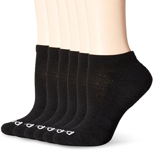 PEDS Women's Coolmax Low Cut No Show Socks With Massaging Bar Cushion