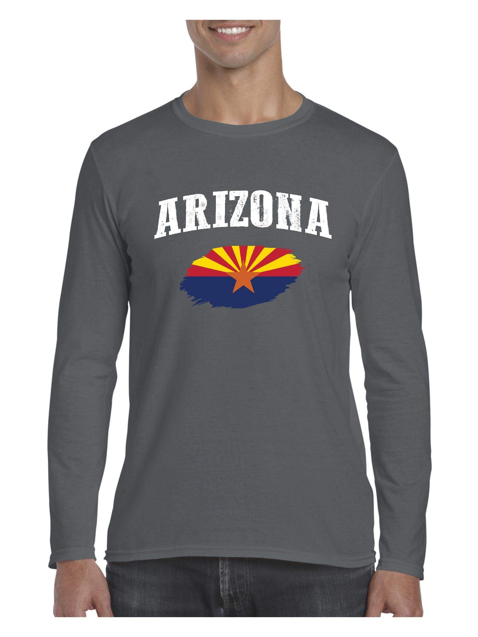Arizona State Flag Men S Softsyle Long Sleeve T Shirt Zilem