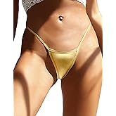 comeondear G String Thongs for Women Sexy Micro Thong Underwear Plus Size Panties Sexy Low Rise Micro T-Back Underwear