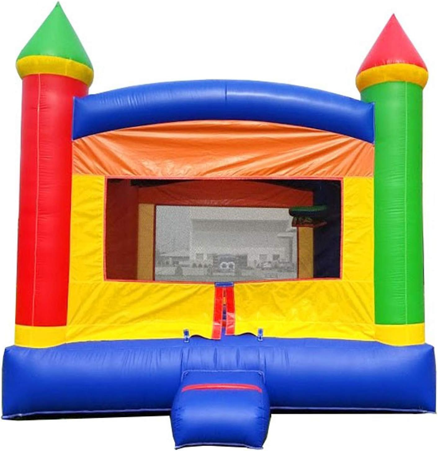 Amazon Rainbow Castle Inflatable Bounce House 13 X 12 Foot 