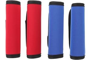 FESTFENDS 4pcs Removable Padded Handle Wraps for Pull-up Bar and Dumbbell Anti-Slip Bar Grip Protector Sleeves