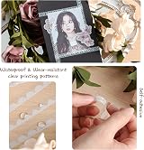 Carreuty 290pcs Aesthetic Scrapbooking Stickers Paper Pack Vintage Floral view 3