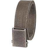 Columbia Men's Military Plaque Buckle Fabric Belt- One Size 42" Length - Everyday and Outdoor Wear