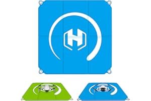 STARTRC PHOTO Drone Landing Pad Foldable 2x3 Fast-Fold, (22in/55cm) Double-Sided Waterproof Launch Pad, Helipad for DJI Mini 4 Pro/Mini 4k/AIR 3S/Neo/Mini 3/Mini 2 se/Avata 2/Flip Drone Accessories (Blue-Green)