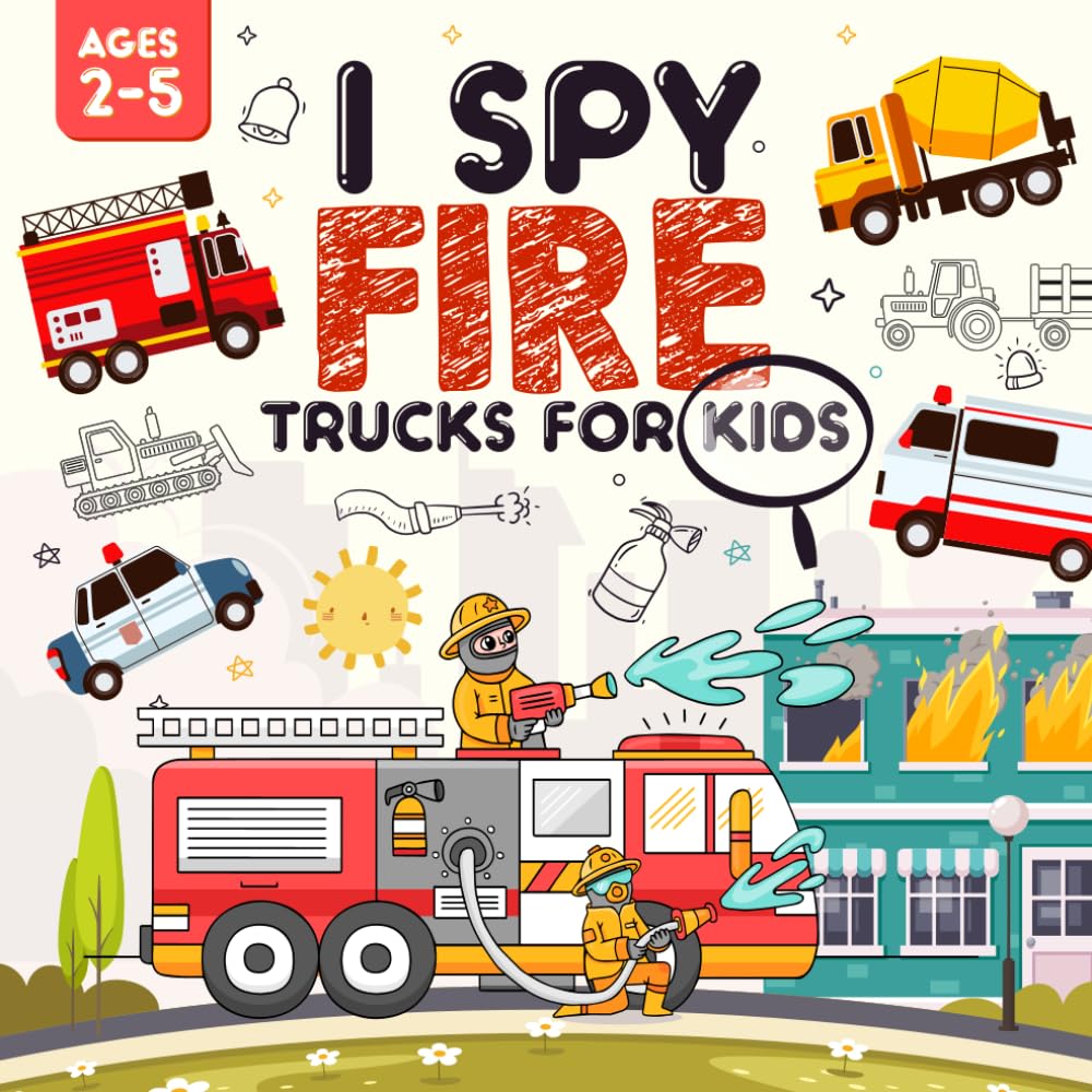 Mua I Spy Fire Trucks for Kids Ages 2-5: A Playful I Spy Book for Your ...