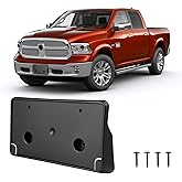 RVgolf Front License Plate Bracket Fit for Select Model 2013 2014 2015 2016 2017 2018 Dodge RAM 1500, 2019 2020 RAM 1500 Classic License Plate Bracket Replacement 68141642AA Automotive Accessories