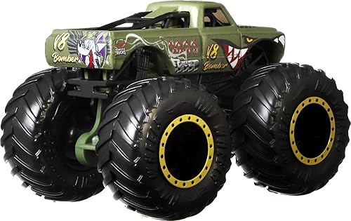 Hot Wheels Monster Trucks 4-Pack, 1:64 Scale Set of Toy Vehicles
