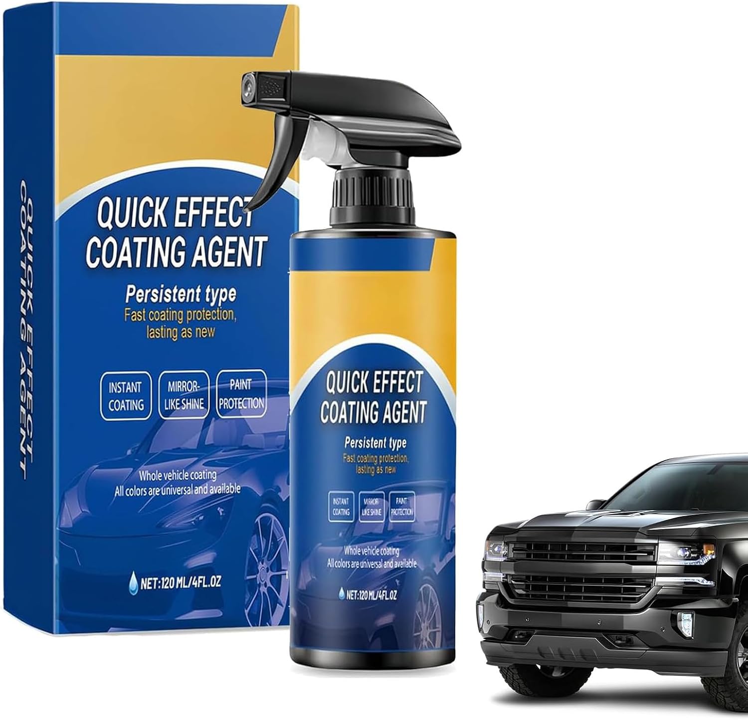 Advanced Car Quick-Acting Coating Agent Spray for Vehicles, Multifunctional Car Restore Spray,Oil Film Emulsion Glass Cleaner,Persistent Type Fast Coatin Protection Lasting as New