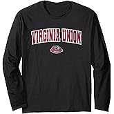 Virginia Union University Panthers Arch Logo Long Sleeve T-Shirt
