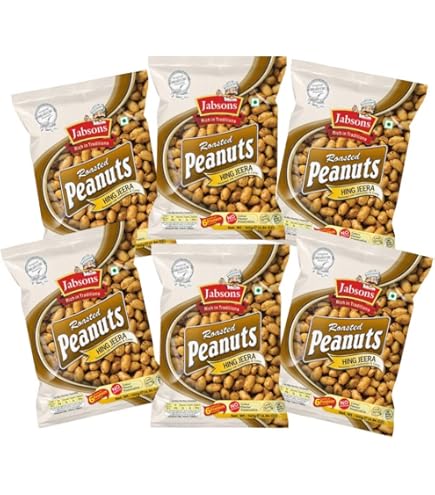 Amazon.com : Jabsons Roasted Peanuts, Nimboo Pudina, 140g (Pack of