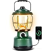 LED Camping Lantern, Water Resistant Emergency Light for Power Outage, Hurricane, Hiking