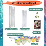 YALKIN Paint by Numbers Kit Butterfly 16x20in Canvas DIY Color Oil Acrylic view 5