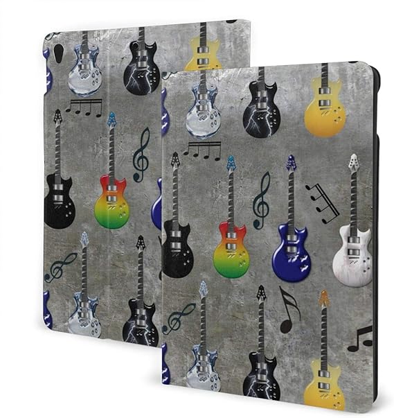 Electric Guitars and Music Notes IPad 10.2 Case 2019,iPad 7th Generation Case,PU