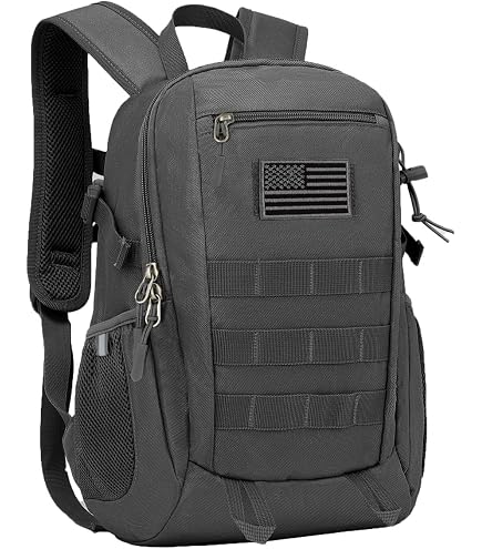 grey mini tactical backpack HUNTVP 10L Small Backpack Daypack Military MOLLE Rucksack Gear Tactical Assault Pack Bag for Hunting Camping Trekking(10l-grey) : Sports & Outdoors accessoriestype:Storage & Travel or other essentials when Tackle Warehouse Tournament Tackle Color:Neural Network