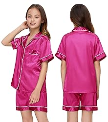 ALHAVONE Kids Girl Pajama Set with Headband