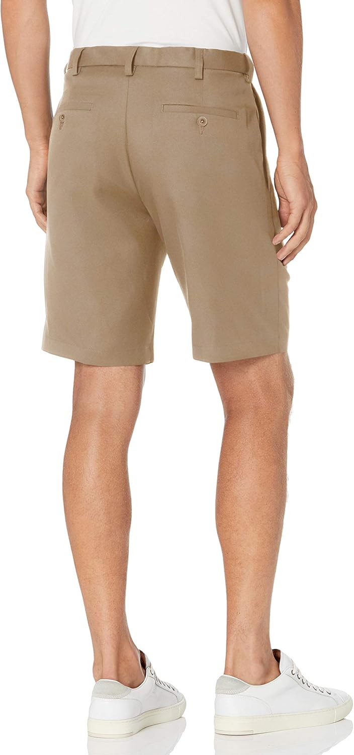 Haggar Men's Cool 18 Pro Pleat Front 4-Way Stretch Expandable Waist Short- Regular and Big & Tall Sizes at  Men’s Clothing store