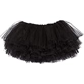 My Lello Little Girls 10-Layer Short Ballet Tulle Tutu Skirt (4 mo. - 3T)