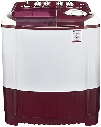LG 6.5 kg Semi-Automatic Top Loading Washing Machine (P7559R3FA, Burgundy)