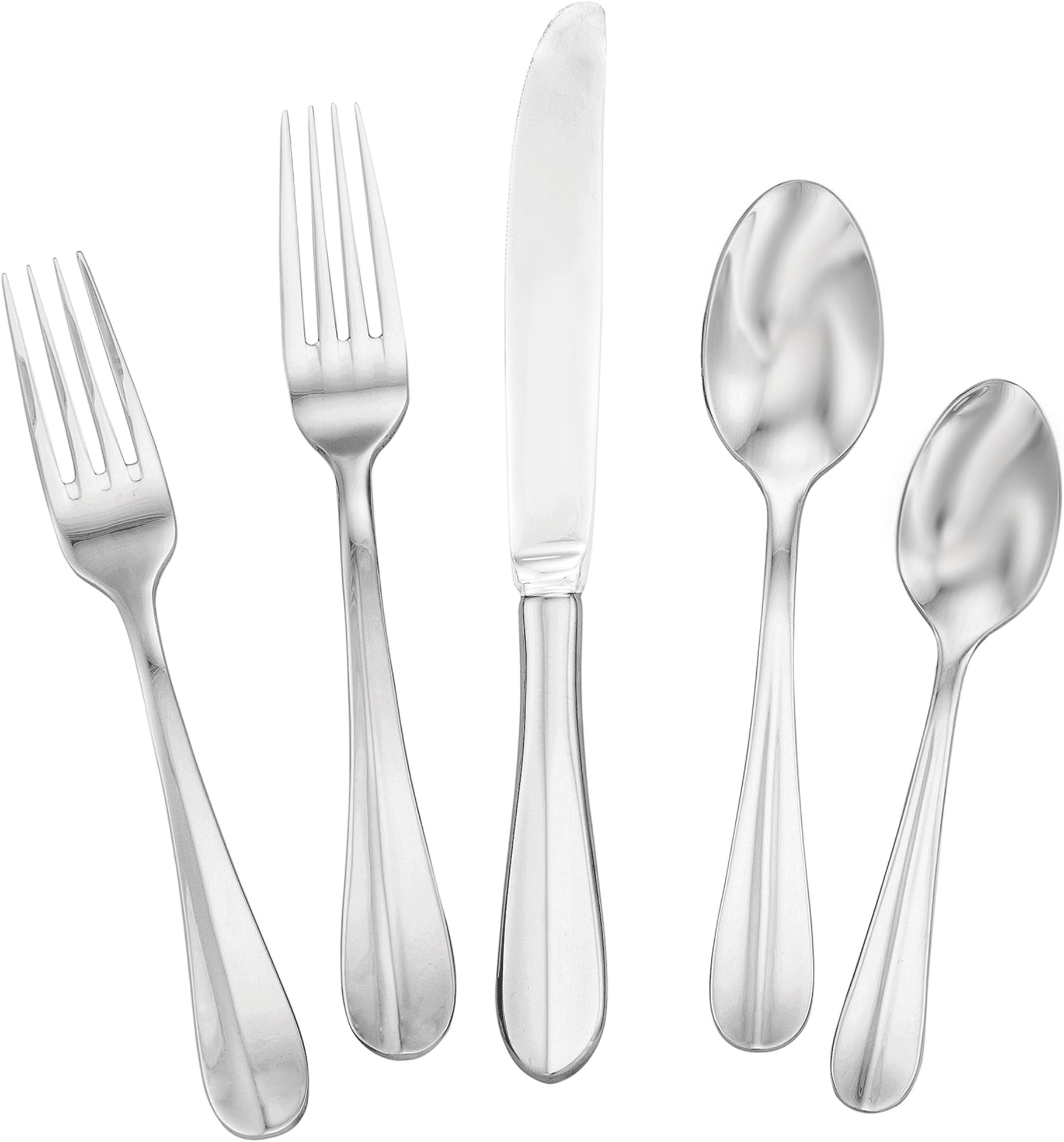Utica Cutlery 816940 Parisian Flatware Set, 40 Piece, Stainless