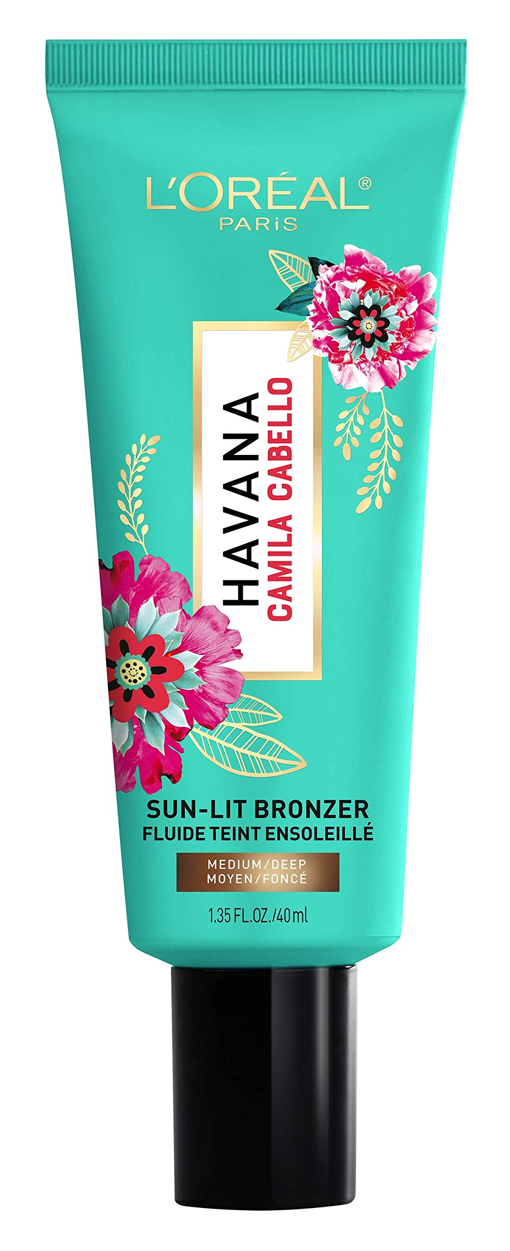 L'Oreal Paris Camila CABELLO Sun Lit 02 Medium/Deep, Liquid Bronzer 40ml' - Medium/Dark - 40ml