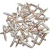 QSLLER 2pcs Natural Pearl Pendants Irregular Multiple Shapes Cultured Freshwater Baroque Pearl Charms for Jewelry Making Gift