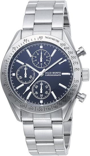 Amazon Co Jp Dolce Segreto Sm101bk Grand Chronograph Mens Watch Wrist Watches