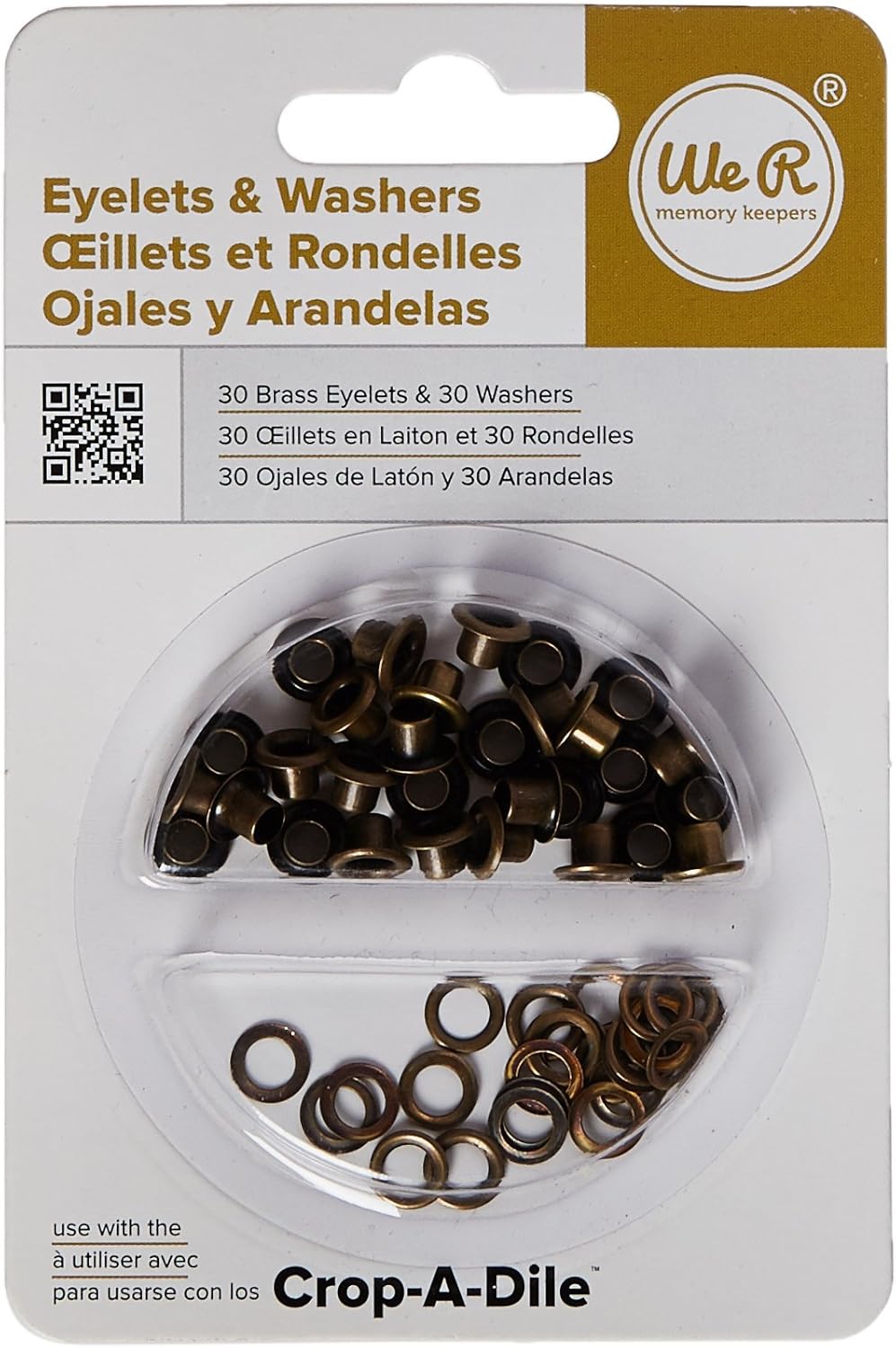 We R Memory Keepers Eyelets & Washers StandardBrass 60/Pkg Amazon.co