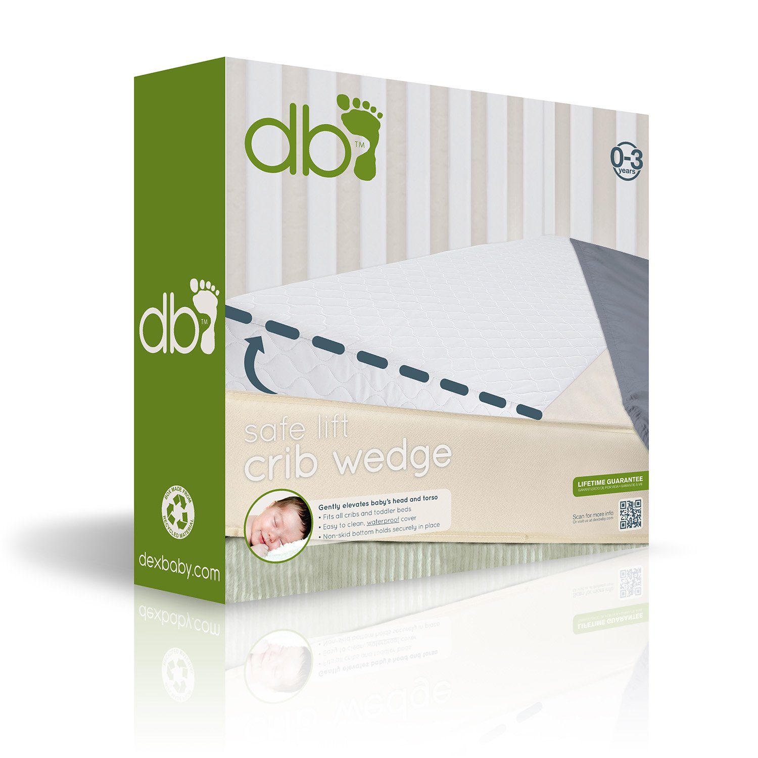 DexBaby Safe Lift Universal Crib Wedge and Sleep Wedge for Baby