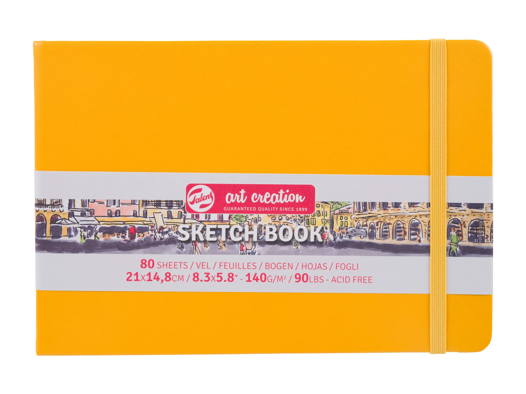 Talens Art Creation Sketchbook 80 Sheets, 21 cm x 14.8 cm, Golden Yellow, A5, 9314115M