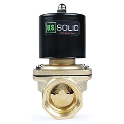 U.S. Solid 1 1/2" Solenoid Valve - 12V DC Brass
