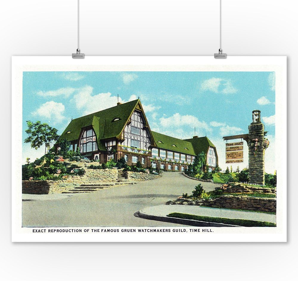 Amazon Com Cincinnati Ohio Time Hill Gruen Watchmakers Guild Exact Reproduction Scene 9x12 Art Print Wall Decor Travel Poster Posters Prints